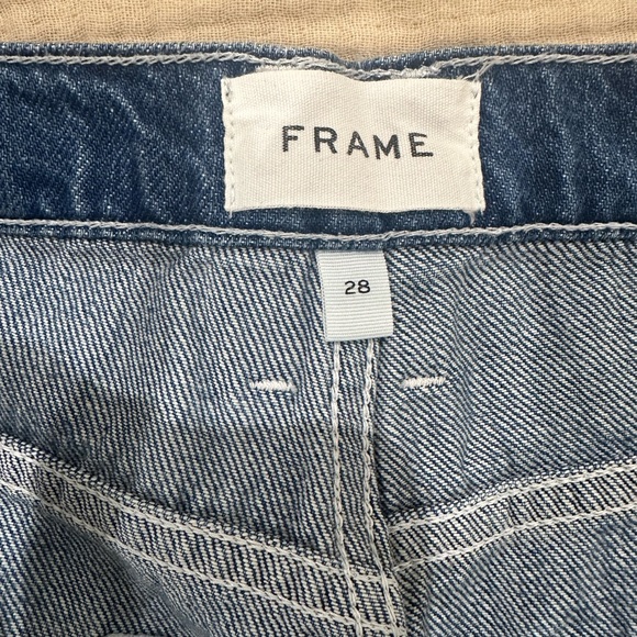 FRAME LE HIGH 'N' TIGHT WIDE LEG JEANS IN ATRIUM - Picture 6 of 9